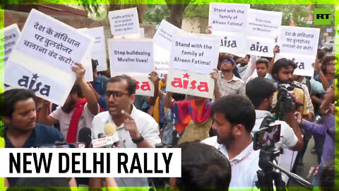 Destruction of Indian activist’s home sparks rally as tensions over Prophet Mohammed comments soar