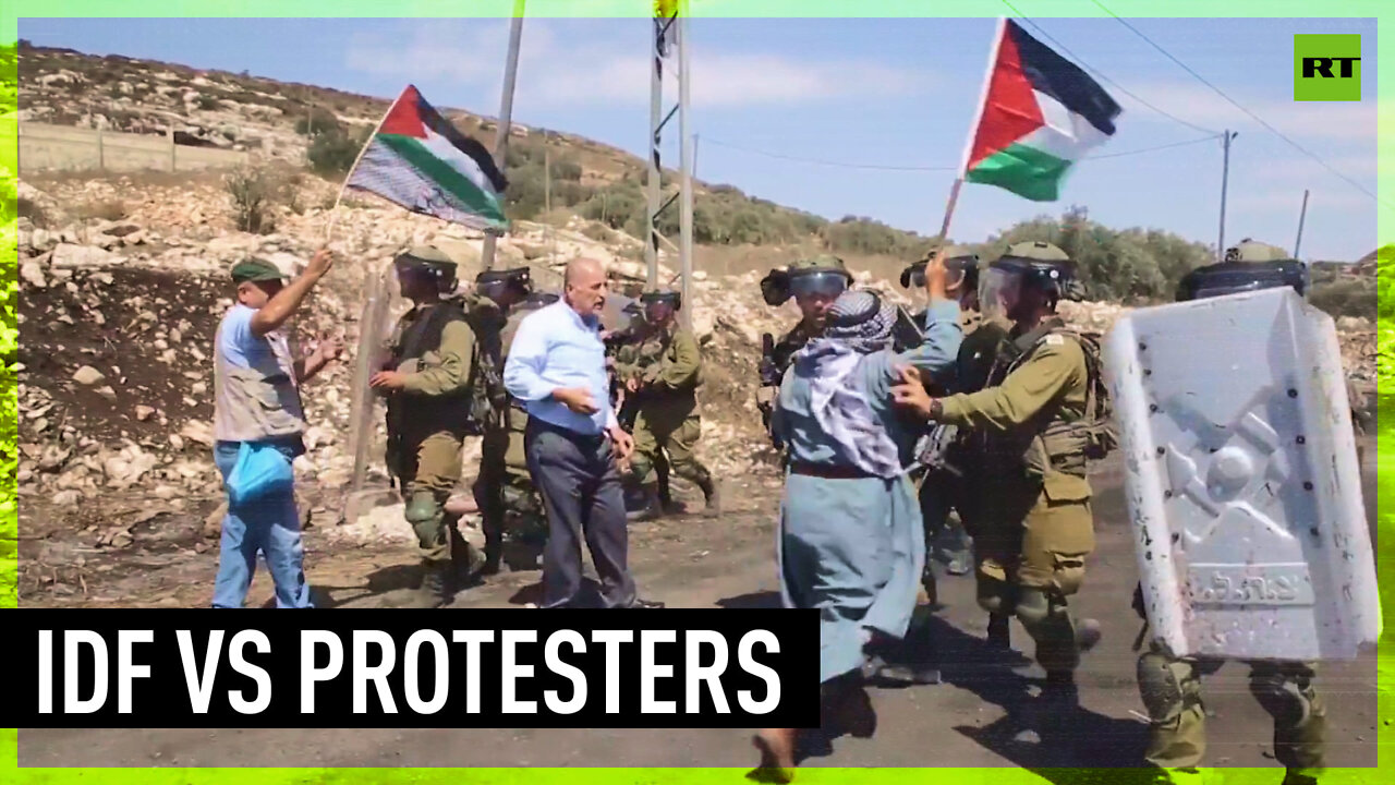 Clashes erupt at anti-settlement rally in West Bank