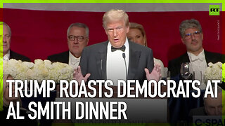 Trump roasts Democrats at Al Smith Dinner