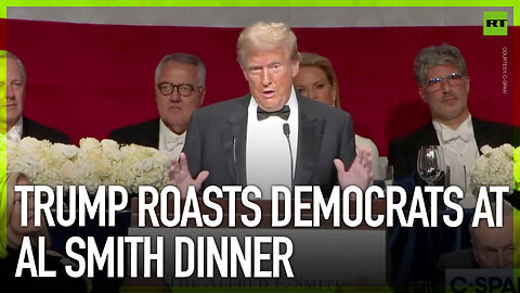 Trump roasts Democrats at Al Smith Dinner
