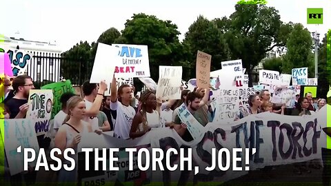 ‘Pass the Torch’ rally held in DC urging Biden to drop out of presidential race