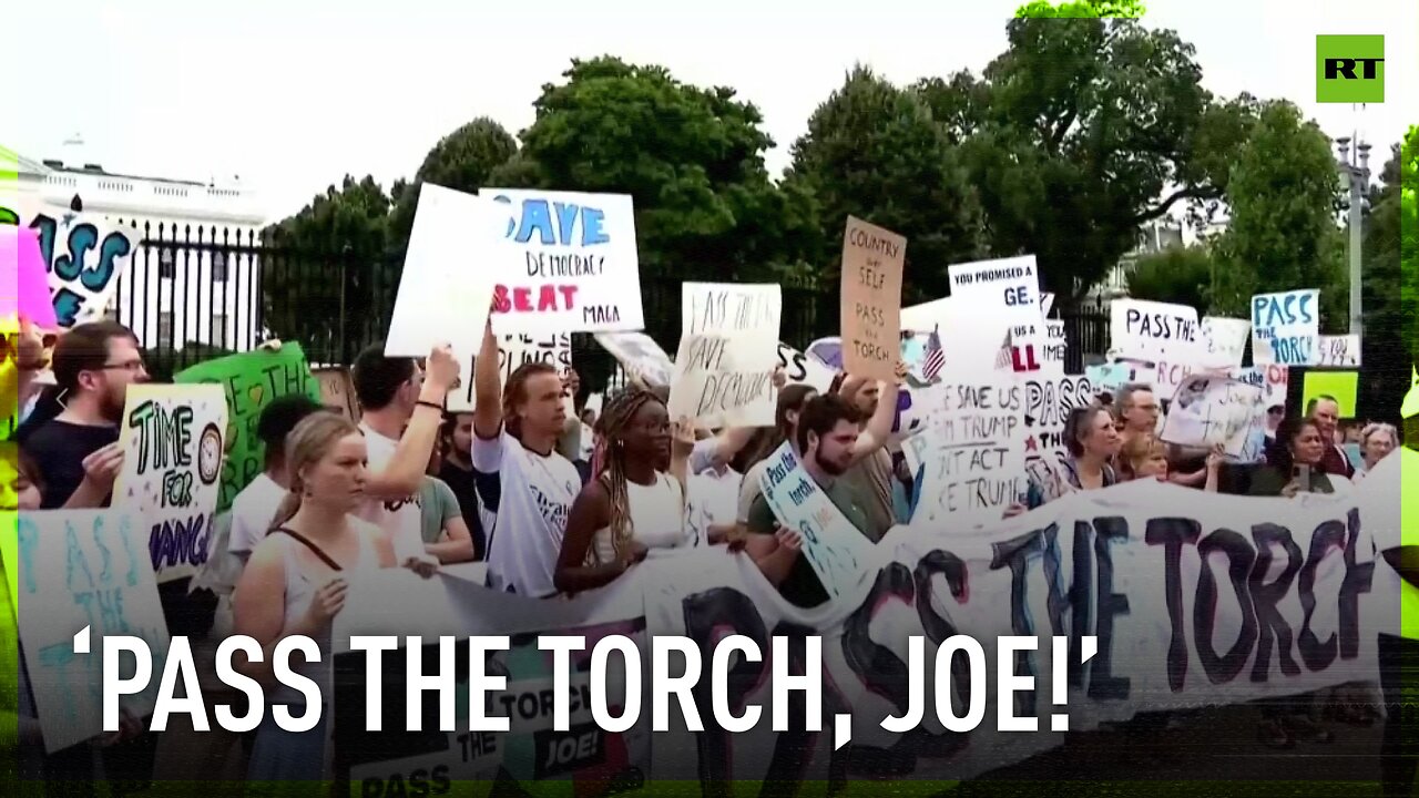 ‘Pass the Torch’ rally held in DC urging Biden to drop out of presidential race