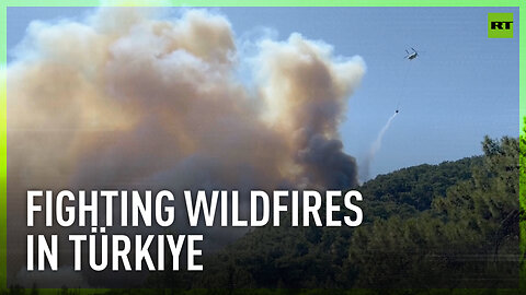 Firefighters in Türkiye continue to battle wildfires amid high temperatures