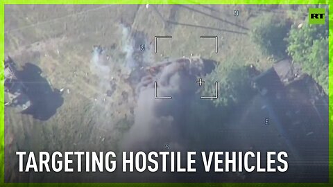 Russian forces target Ukrainian armored vehicles in Kursk region