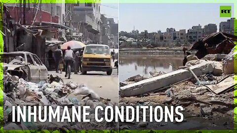 Garbage, sewage leaks, and disease threaten Gazans