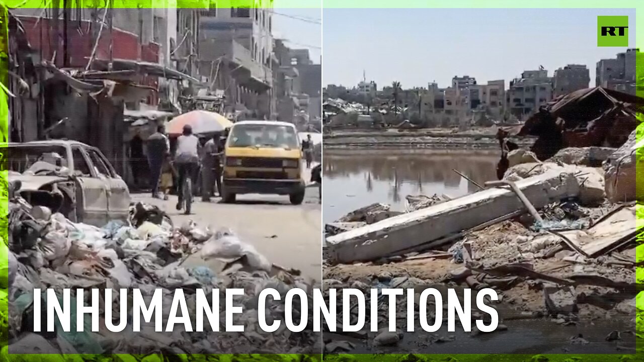 Garbage, sewage leaks, and disease threaten Gazans
