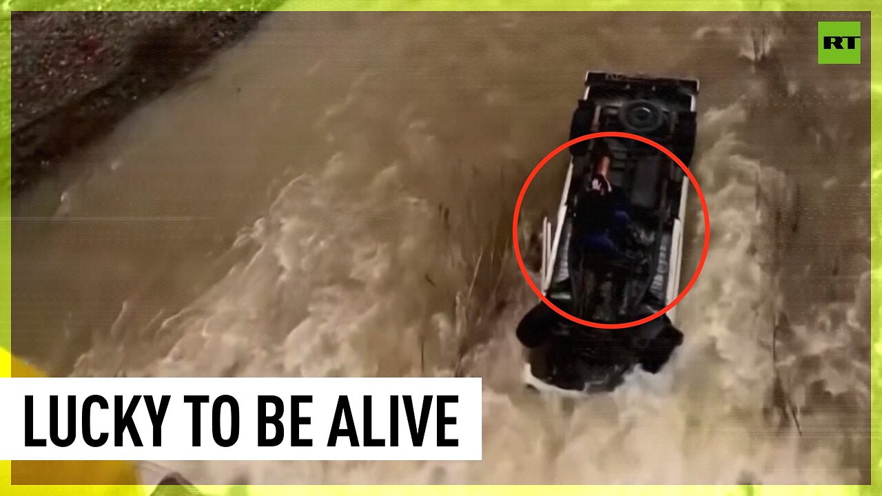 Woman survives 14 hours on top of overturned submerged pickup in California