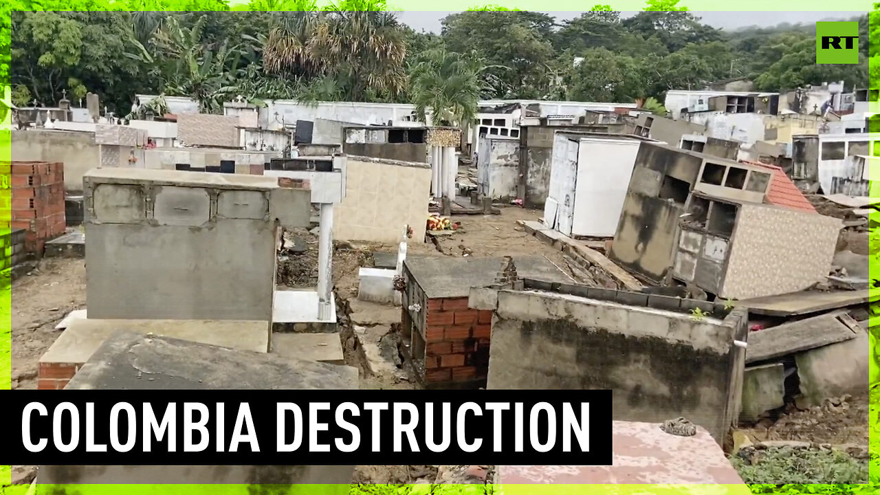 Landslides devastate village in Colombia