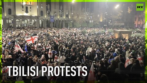 Georgians keep on demonstrating in Tbilisi over suspension of EU talks