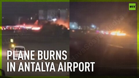 Russian Sukhoi Superjet 100 catches fire upon landing in Antalya, Türkiye