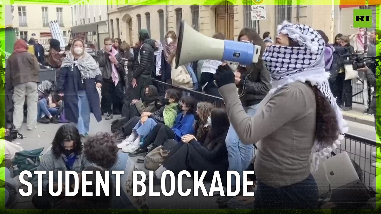 French Pro-Palestine students take over Sciences Po university