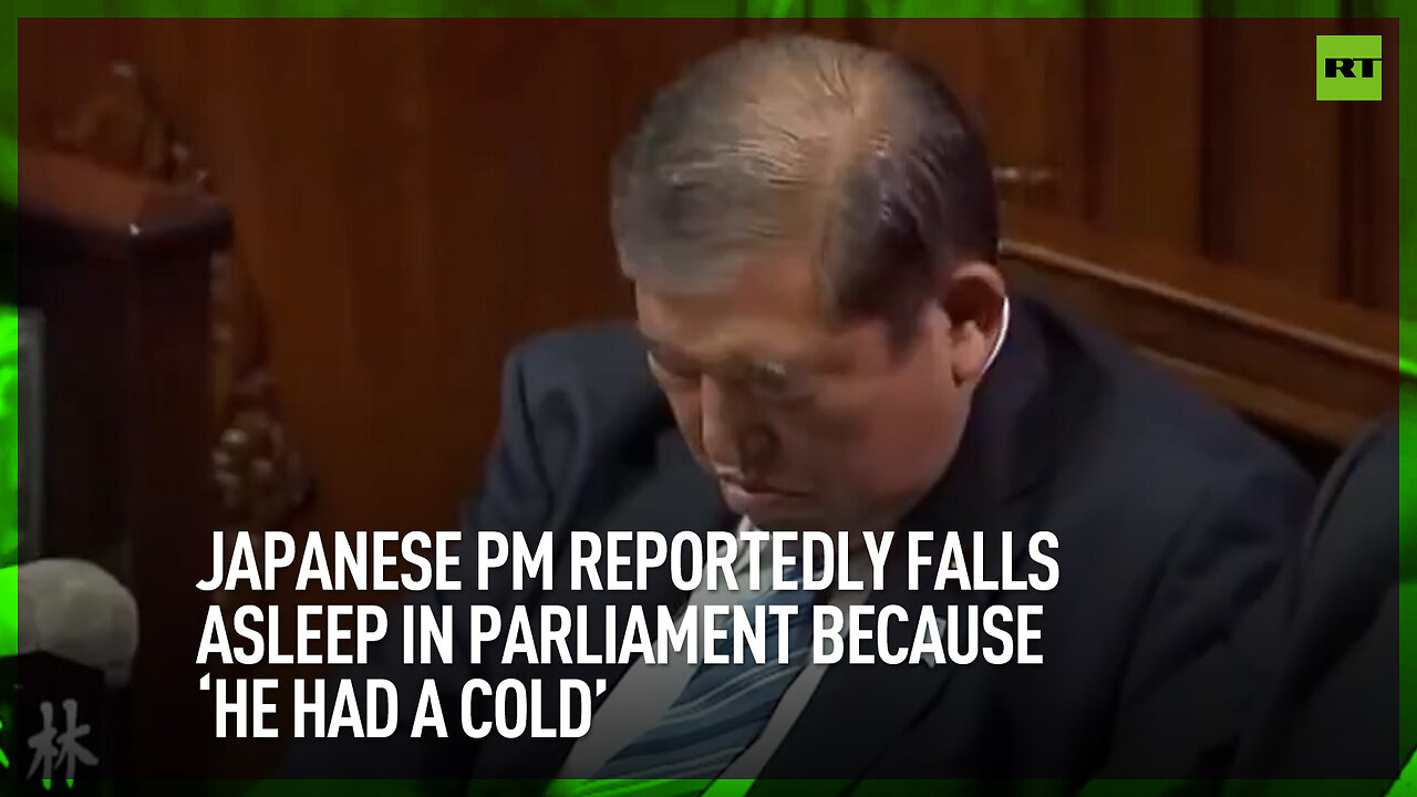 Japanese PM reportedly falls asleep in parliament because ‘he had a cold’