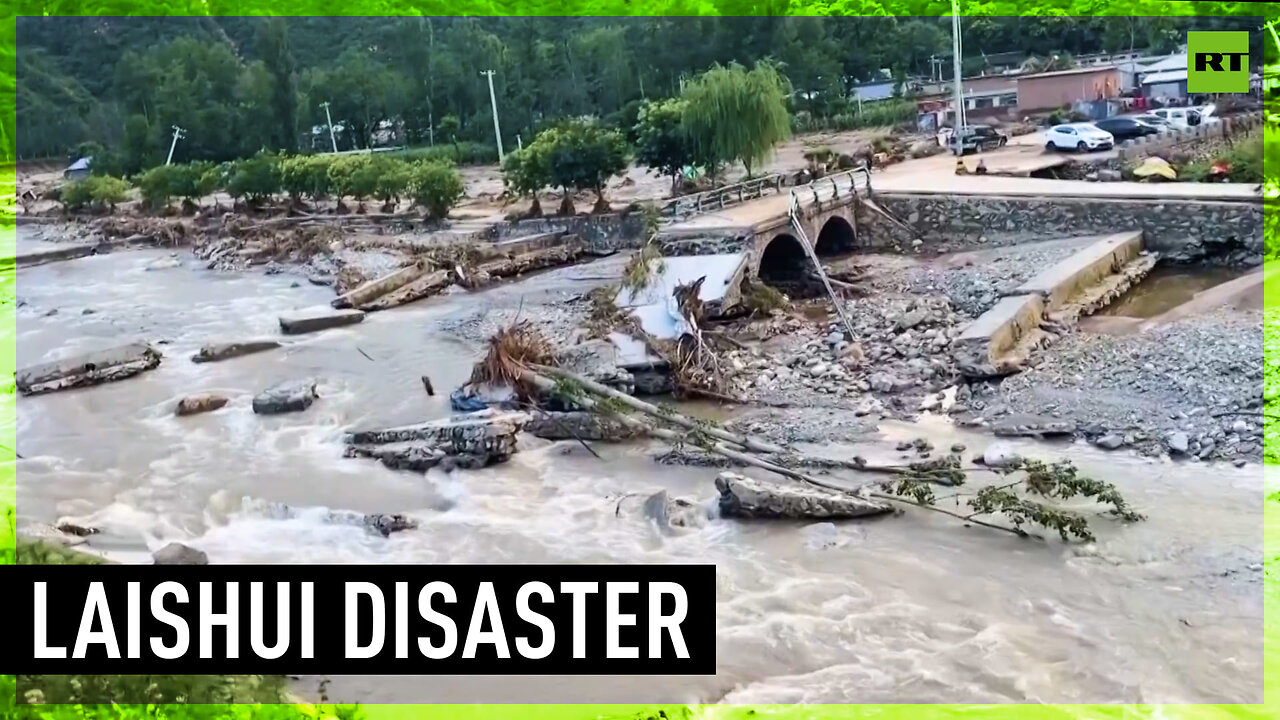 Rescue efforts continue in Flood-hit Laishui District in China