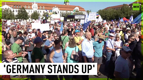 Germans hold massive anti-govt rally in Magdeburg