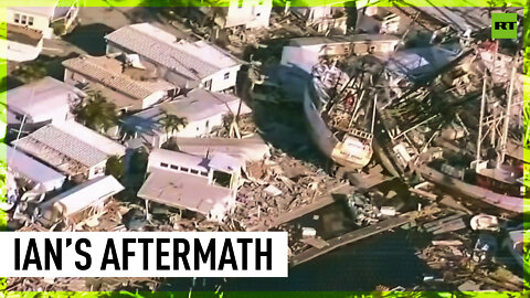 Boats destroyed, properties damaged in Southwest Florida as hurricane Ian passes