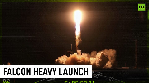 SpaceX Falcon Heavy rocket blasts off into space