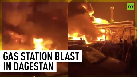 Deadly explosion in Dagestan causes huge fire