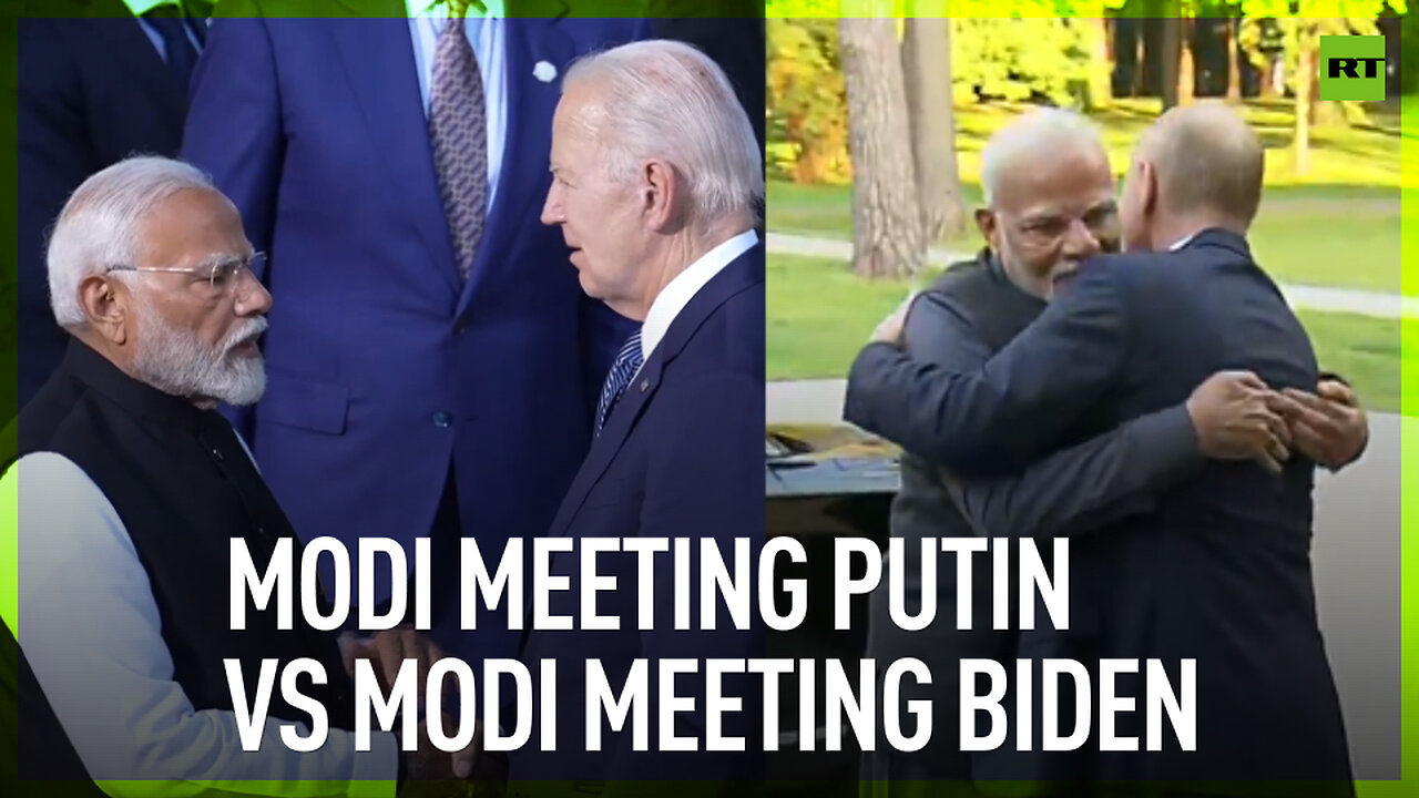 Modi meeting Putin vs Modi meeting Biden