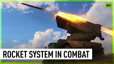 Russian multiple launch rocket system strikes Ukrainian military targets