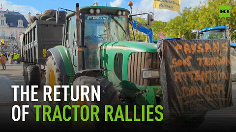 Farmers dump waste outside Poitiers town hall as tractor protests return