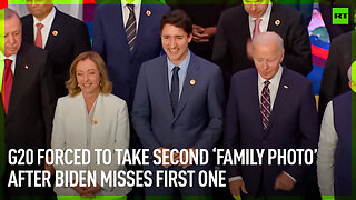 G20 forced to take second ‘Family Photo’ after Biden misses first one