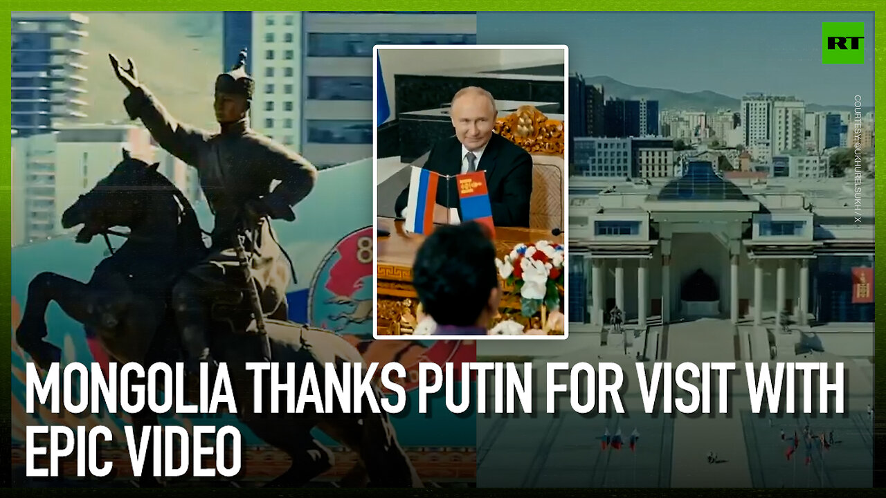 Mongolia thanks Putin for visit with epic video