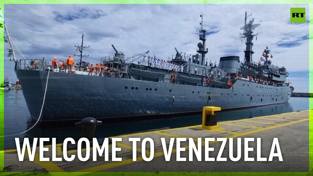 Russian training ship 'Smolny' arrives at Venezuelan port