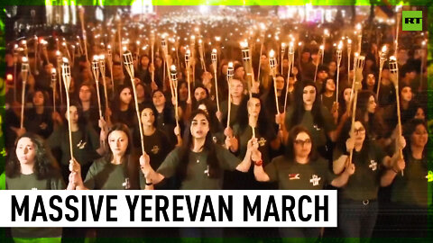 Armenian genocide 107th anniversary | Enormous commemorative demo in Yerevan and Stepanakert