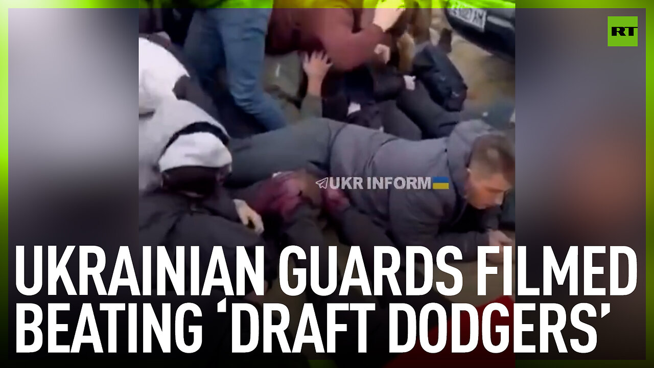 Ukrainian guards filmed beating ‘draft dodgers’