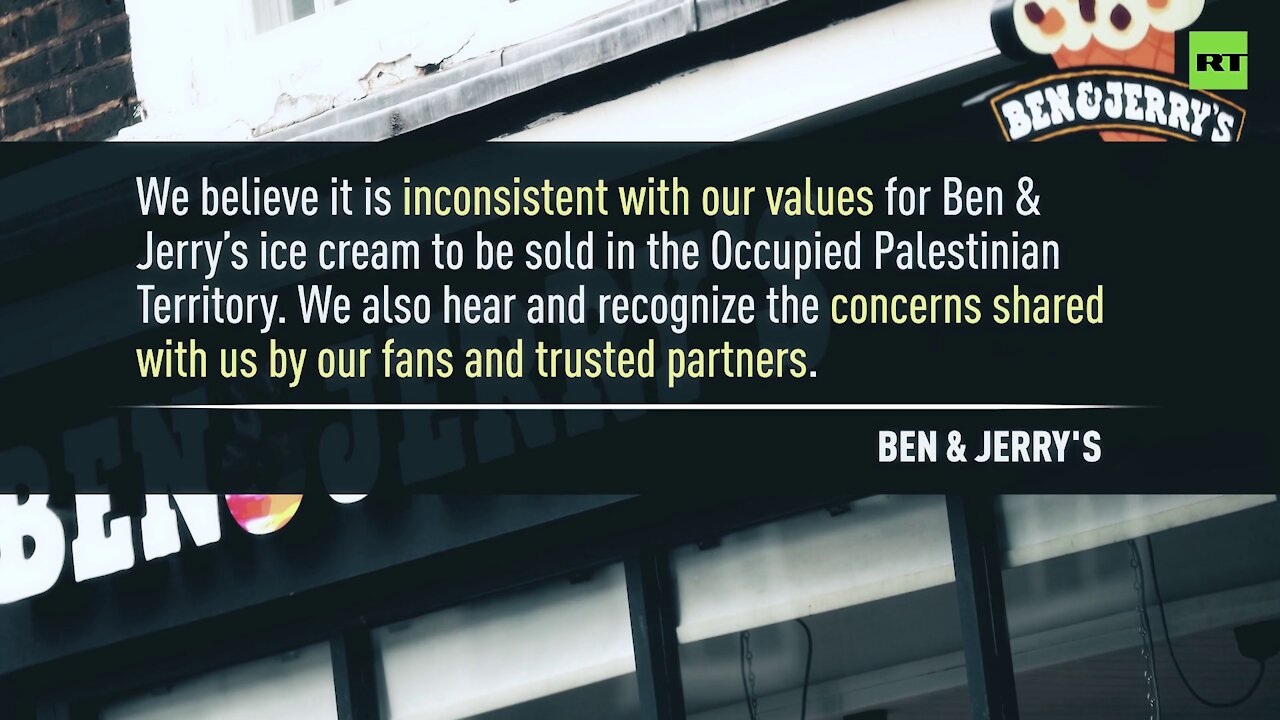 Ice cream brand Ben & Jerry's pulls its products from occupied Palestinian territory