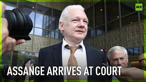 Assange arrives at courthouse on the US-administered island of Saipan