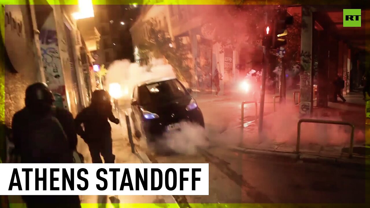 Molotovs and tear gas mark anniversary of teen death by police in Athens