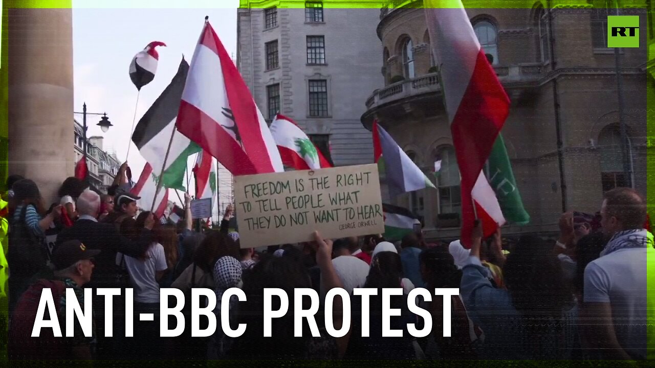 Anti-BBC protest held in London