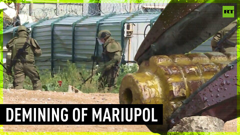 Mine-clearing operation underway in Mariupol