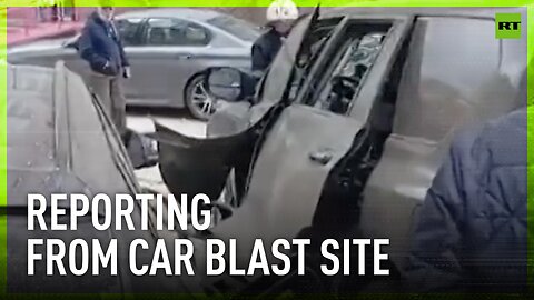 RT reports from car explosion scene in Moscow
