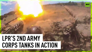 LPR tanks attack positions of Ukrainian Armed Forces