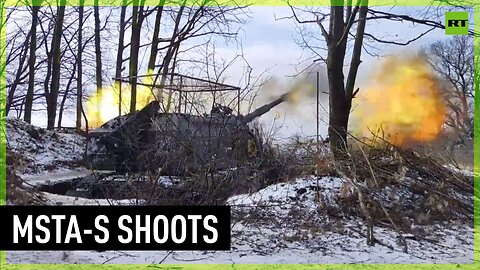 Russian howitzer hits Ukrainian military strongholds