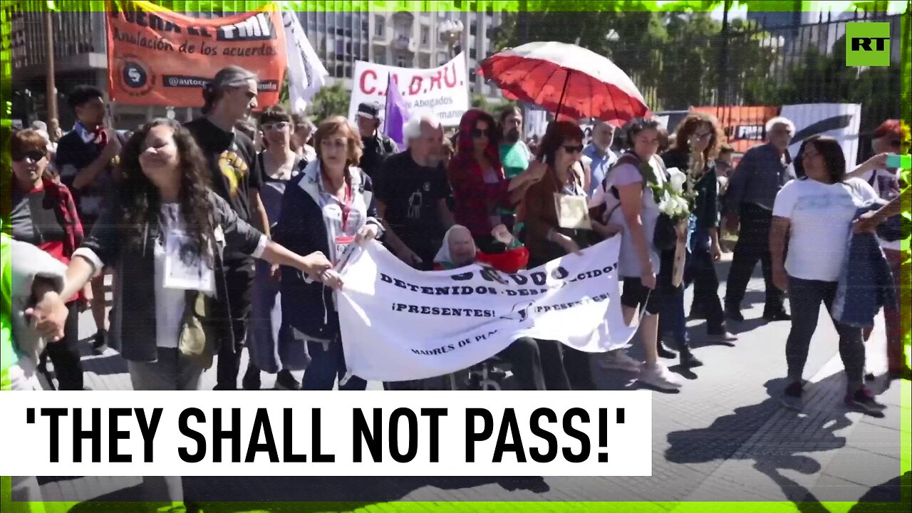 Dozens gather for anti-Milei protest in Buenos Aires