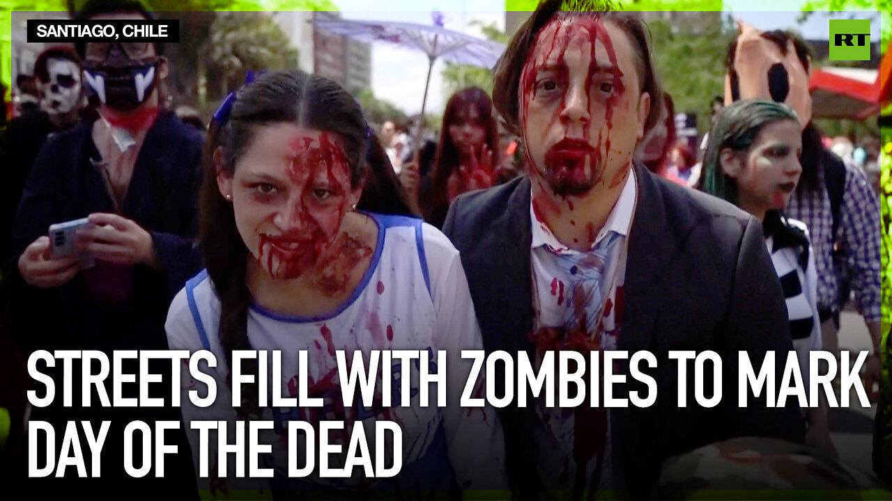 Streets fill with zombies to mark Day of the Dead