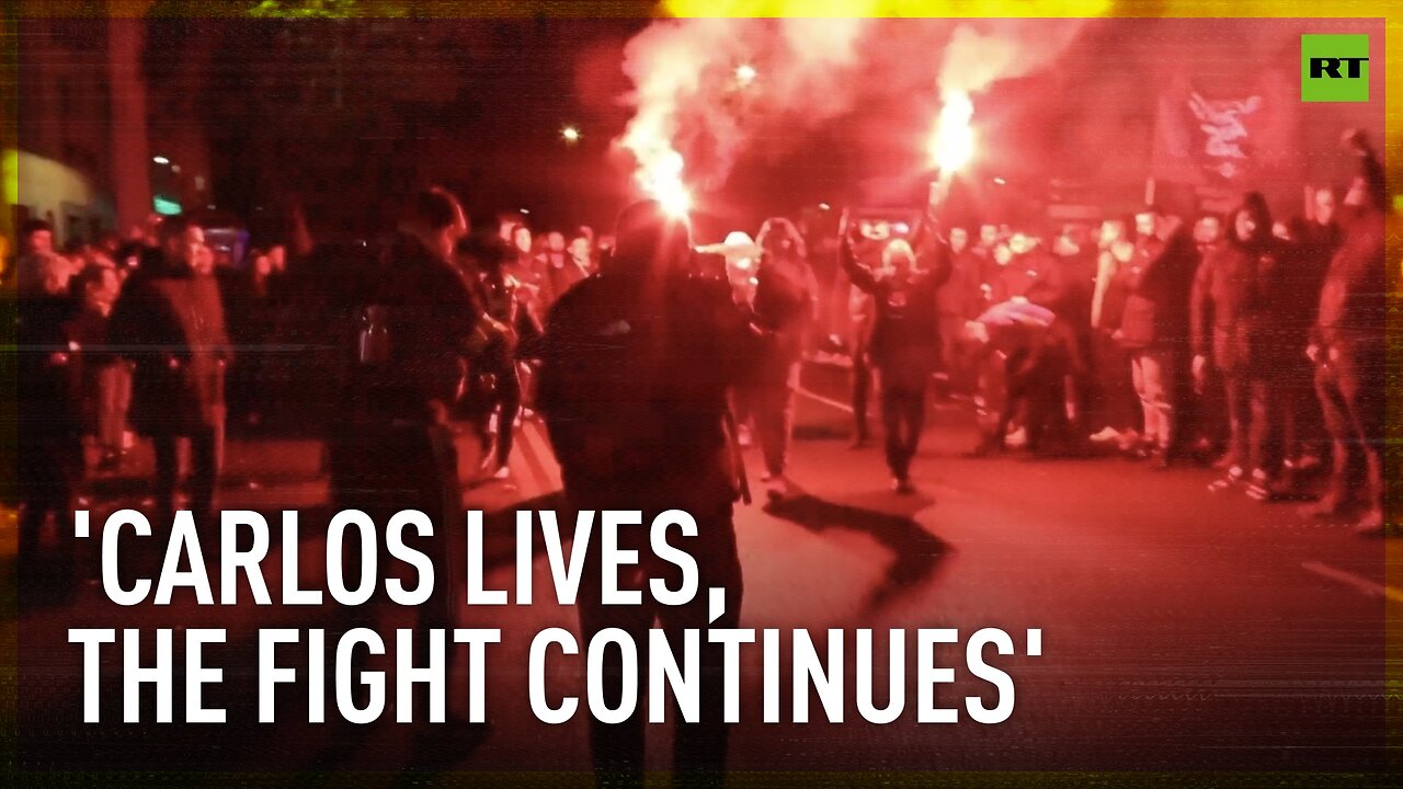 'Anti-fascist' rally burns red in memory of teen murdered in Madrid