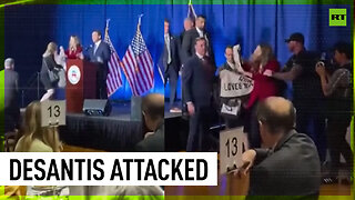 Florida Governor DeSantis heckled during speech