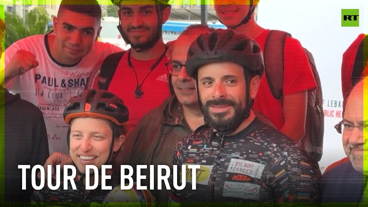 Cyclists ride from Paris to Lebanon to highlight healthcare crisis