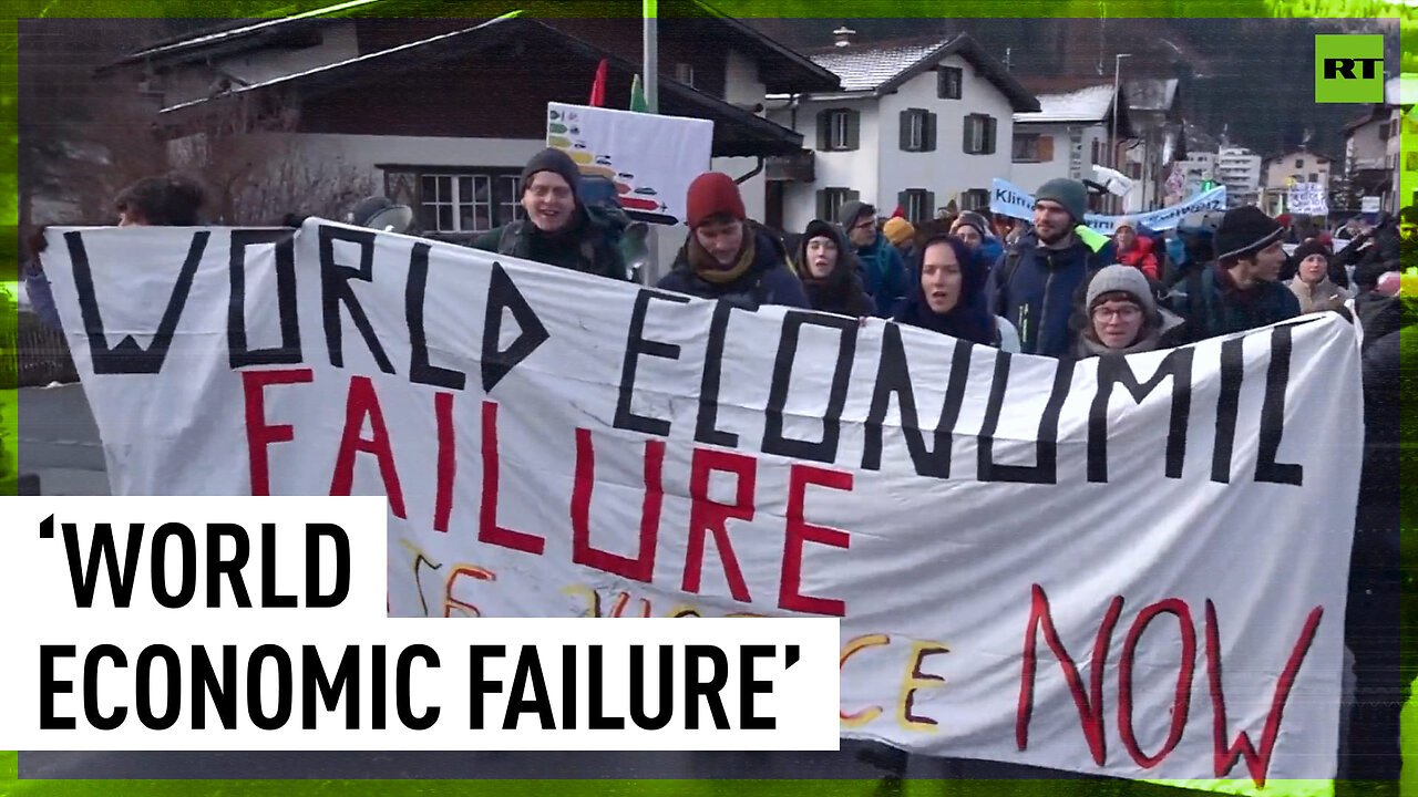 ‘Tax the rich’: Protesters march in Davos ahead of World Economic Forum