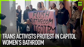 Trans activists protest in Capitol women’s bathroom