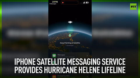 iPhone satellite messaging service provides Hurricane Helene lifeline