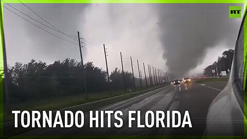 Tornado strikes Florida highway as Hurricane Milton makes landfall