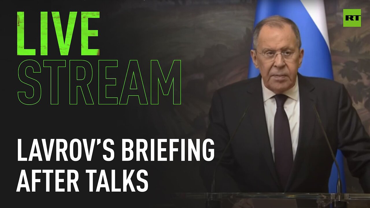 Lavrov gives briefing after talks with Armenian and Azerbaijani FMs