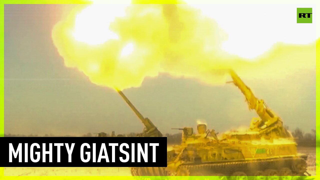 Russia’s Giatsint-S self-propelled guns operate on the frontlines