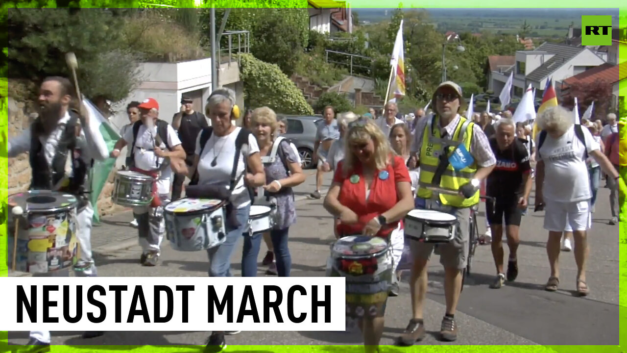 Anti-govt march for democracy and freedom held in Neustadt, Germany