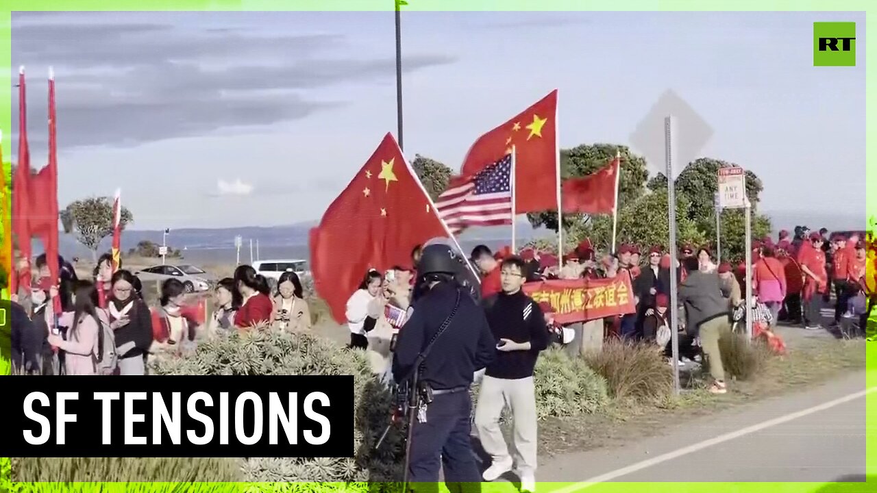 Protesters clash ahead of Xi-Biden meeting in San Francisco